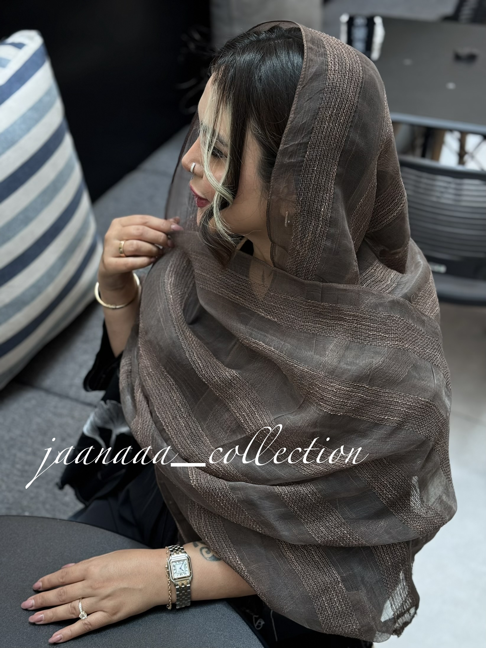 شال حریر ویسکوز حصیری