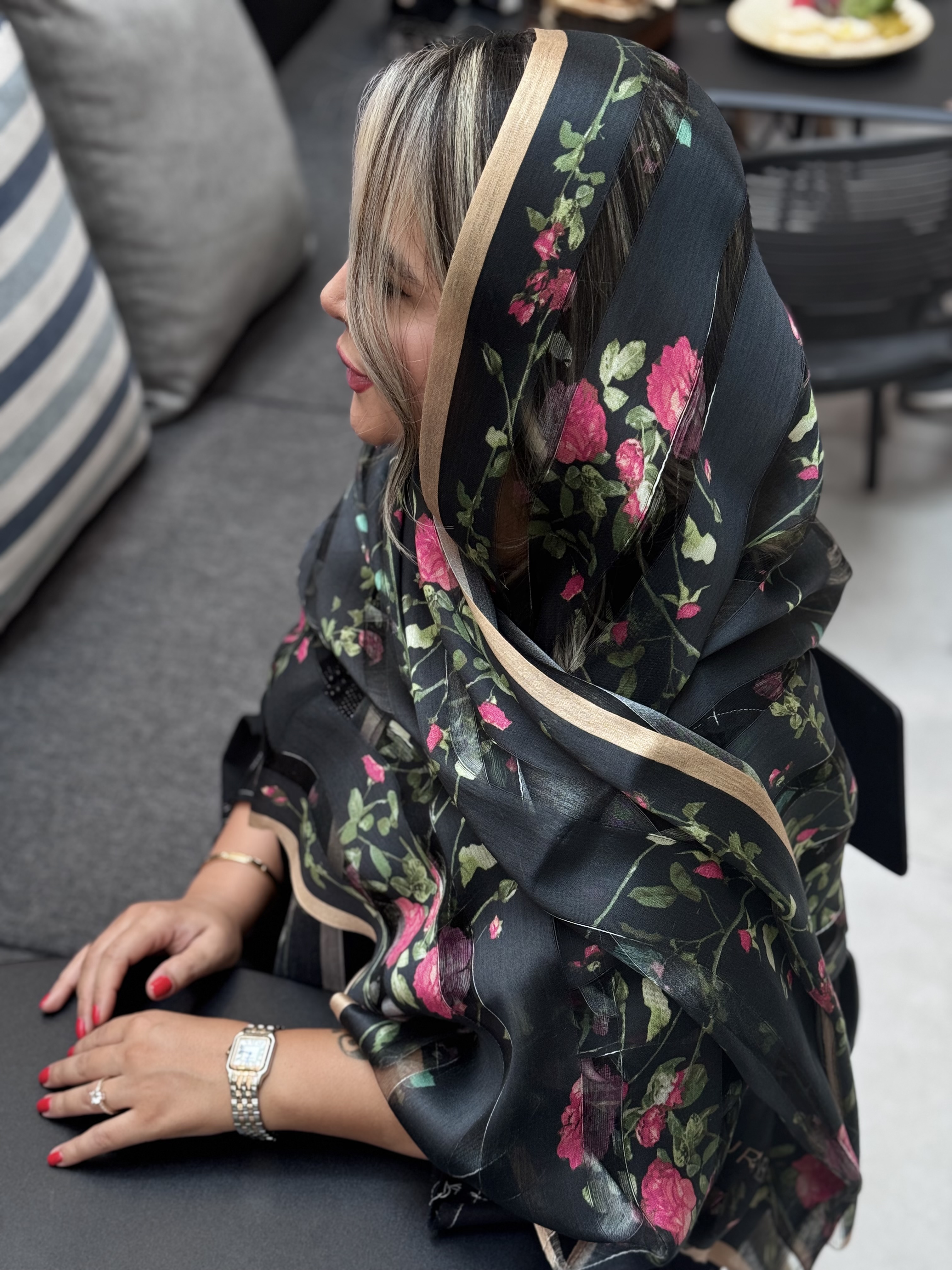 شال میله ای رز